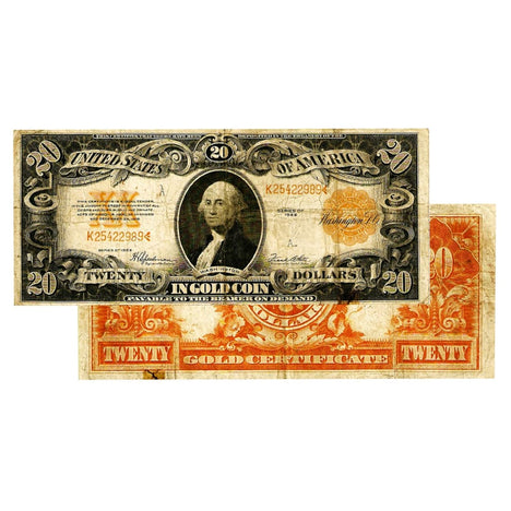 $20 - 1922 Gold Certificate Large Size Note - Fine