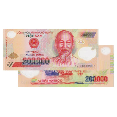 200 000 Vietnamese Dong Banknote Uncirculated VND