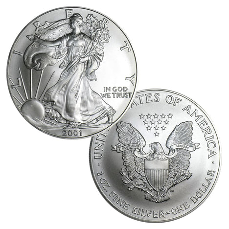 2001 $1 American Silver Eagle - Brilliant Uncirculated