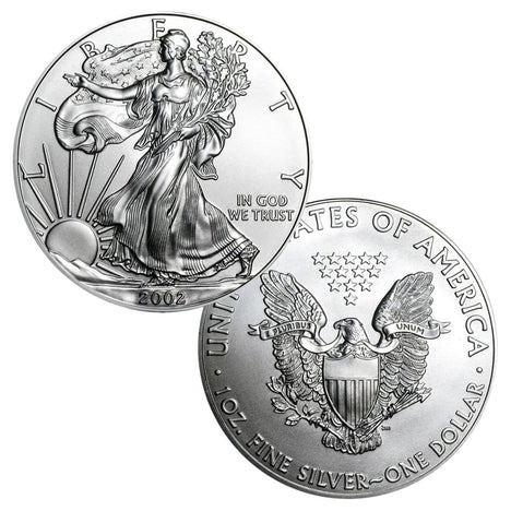2002 $1 American Silver Eagle - Brilliant Uncirculated