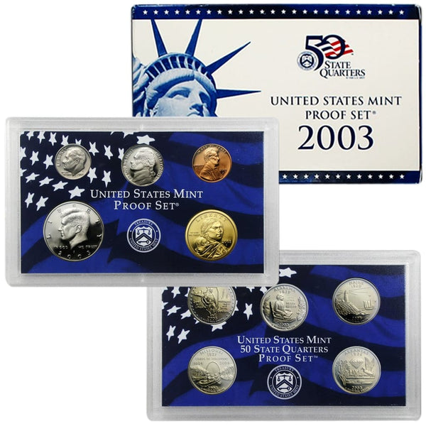 D.I.T.C 2LP セットo.c , premier, 全てUSオリジナル 2003 Proof Set - 10 Coin Set