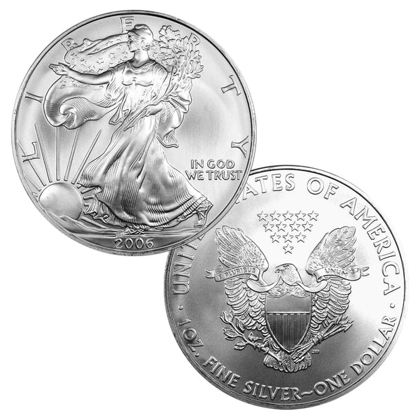 2006 $1 American Silver Eagle Brilliant Uncirculated - .999 Fine