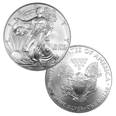 2008 $1 American Silver Eagle Brilliant Uncirculated