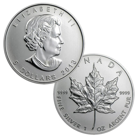 2013 Canadian Maple Leaf - 1 Troy Ounce .9999 Silver BU
