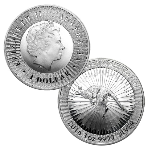 2016 1 oz .9999 Silver $1 Australian Kangaroo Brilliant