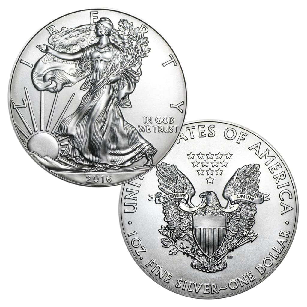 2016 American Silver Eagle $1 Brilliant Uncirculated with Airtite Holder