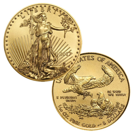 2017 $5 1/10 Ounce Gold American Eagle BU