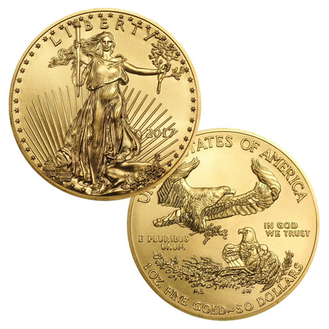 2017 $50 1 Ounce Gold American Eagle BU
