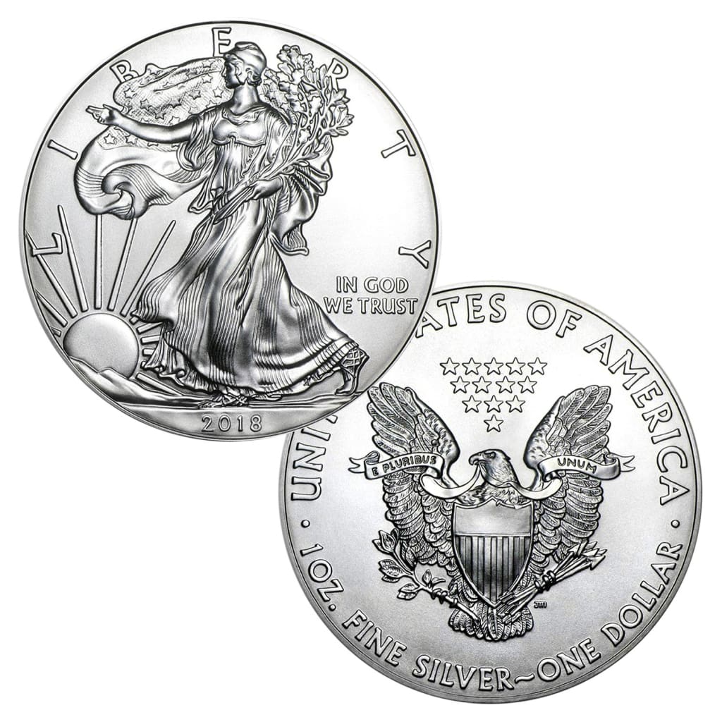 2018 $1 American Silver Eagle Brilliant Uncirculated BU ASE
