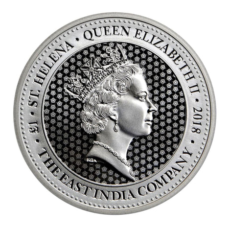 2018 1 Oz .999 Silver St Helena Spade Guinea Coin