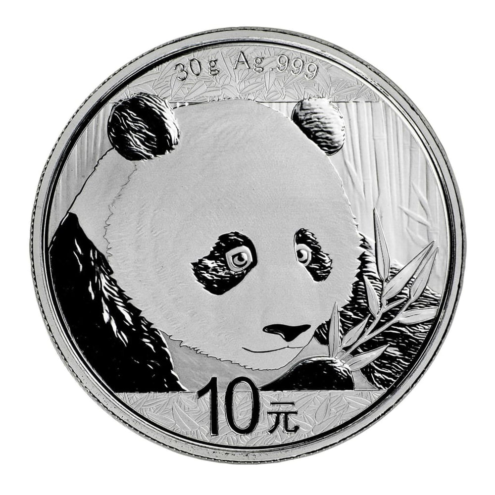 2014 1 Oz Silver Chinese Panda - 1 Oz Ag .999 Silver/In Slab/10 Yuan - Foto 2
