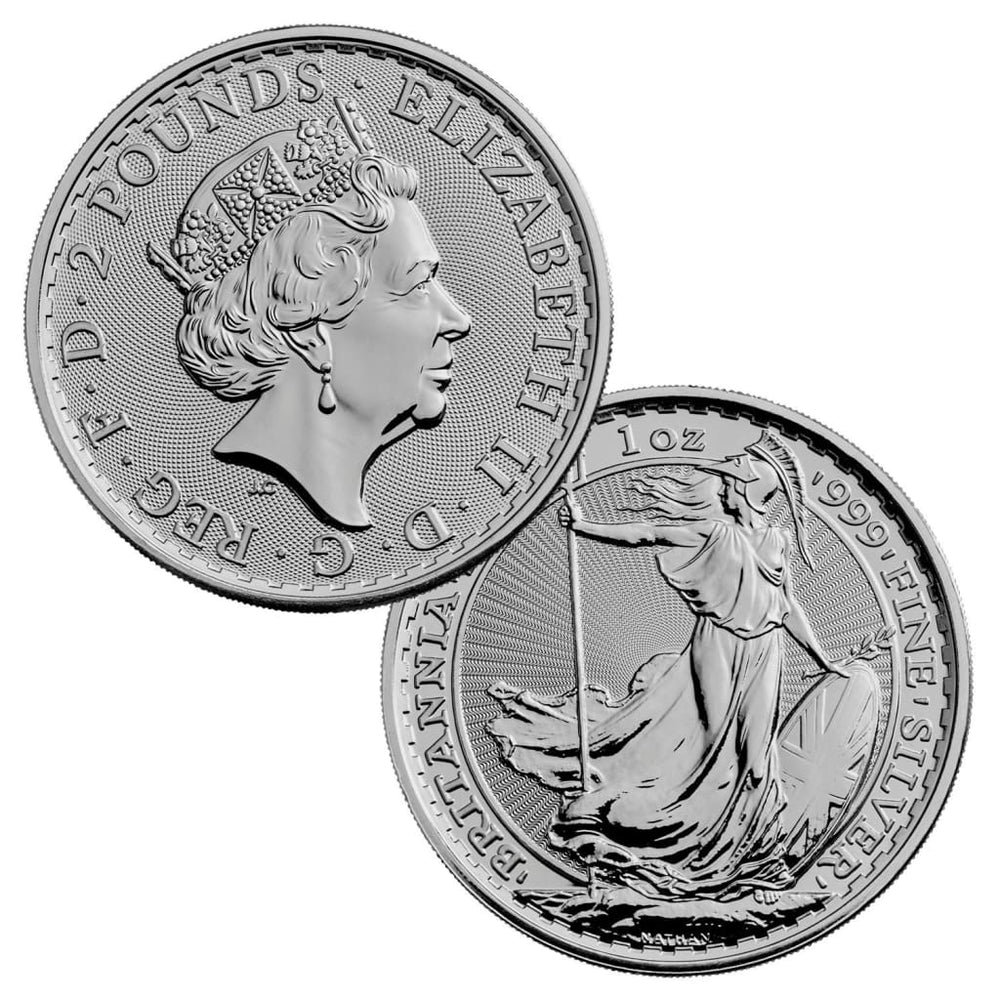2018 Great Britain £2 Silver Britannia 1 oz .999 Brilliant Uncirculate