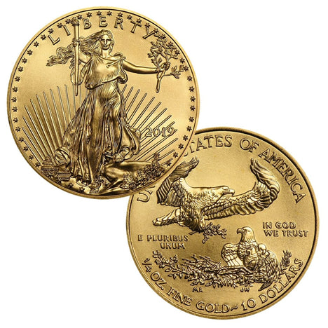2019 $10 Gold American Eagle 1/4 Ounce Brilliant Uncirculated BU
