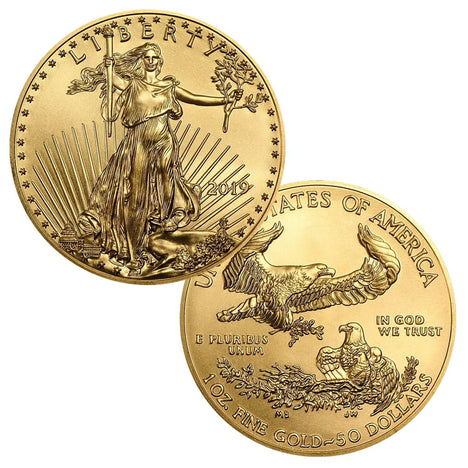 2019 $50 1 Ounce Gold American Eagle BU