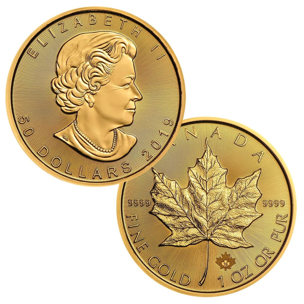 2019 - 1 Oz .9999 Gold $50 Canadian Maple Leaf BU