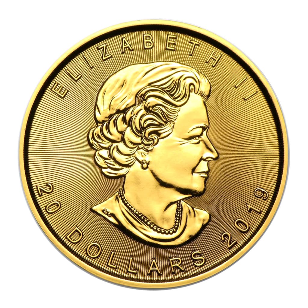 2019 Canada $20 1/2 oz .9999 Gold Maple Leaf BU