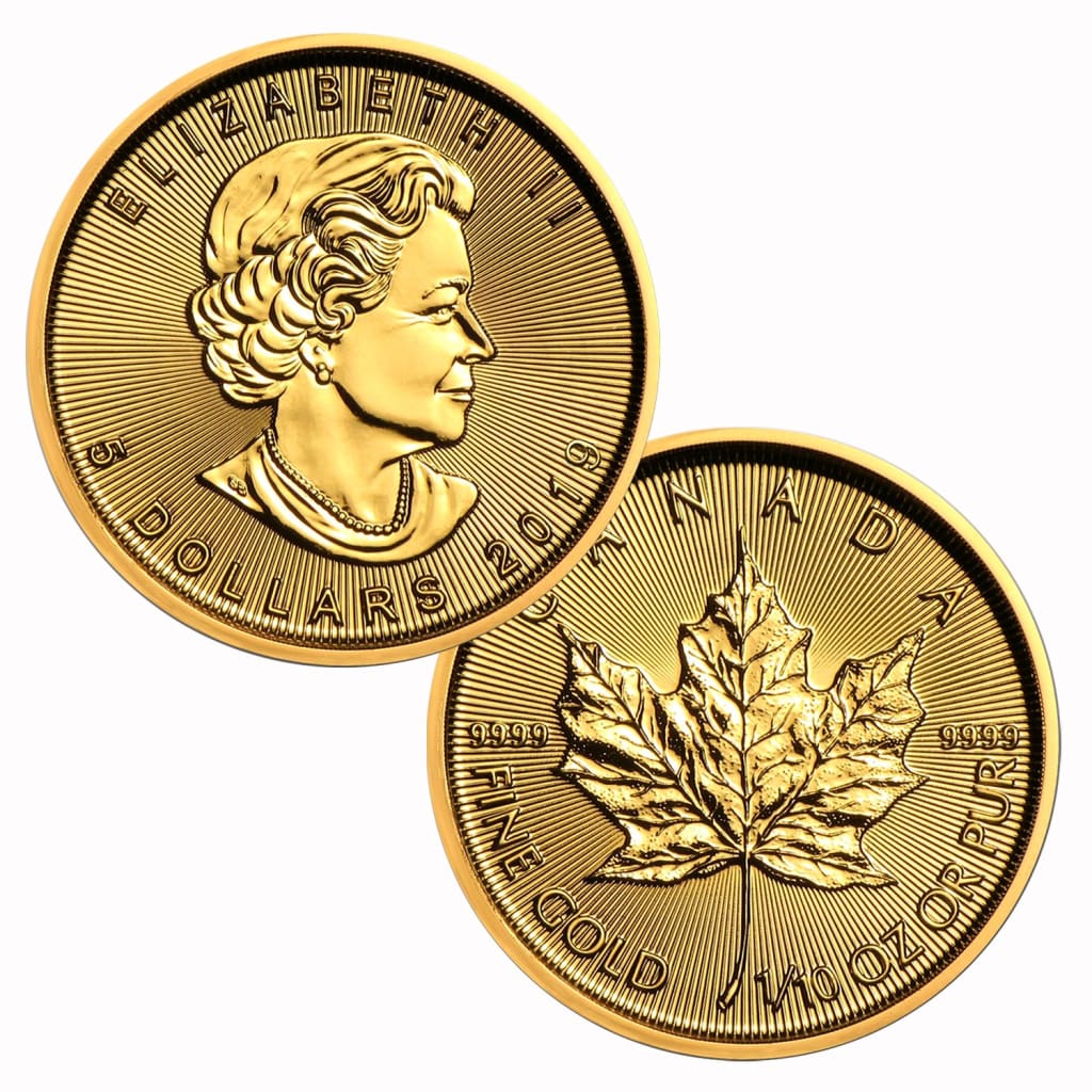 2019 Canada $5 1/10 oz .9999 Gold Maple Leaf BU