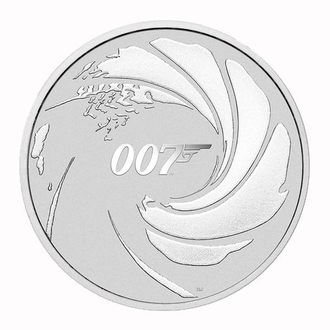 2020 Tuvalu $1 1 oz .9999 Silver 007 James Bond Brilliant Uncirculated