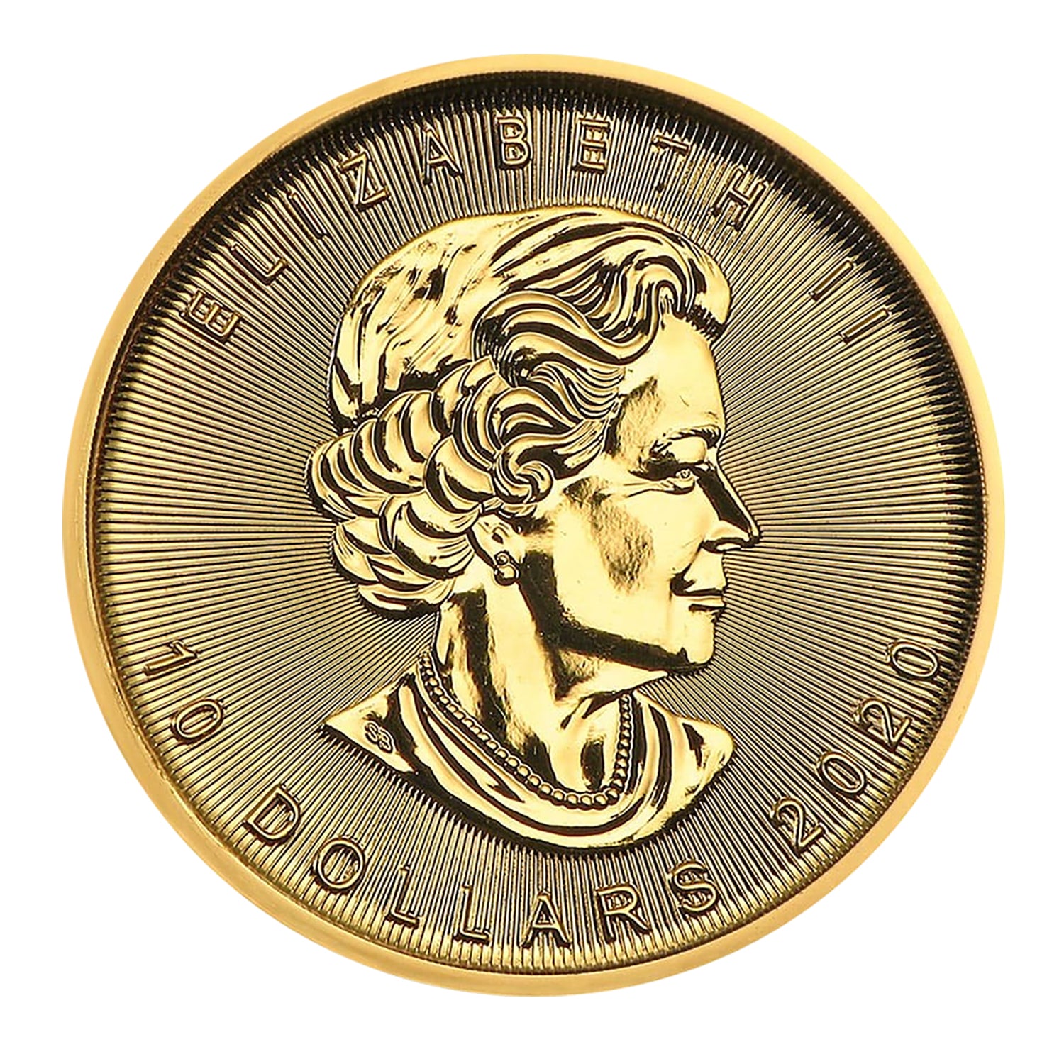 2020 $10 Canada 1/4 oz Gold Maple Leaf Brilliant Uncirculated BU