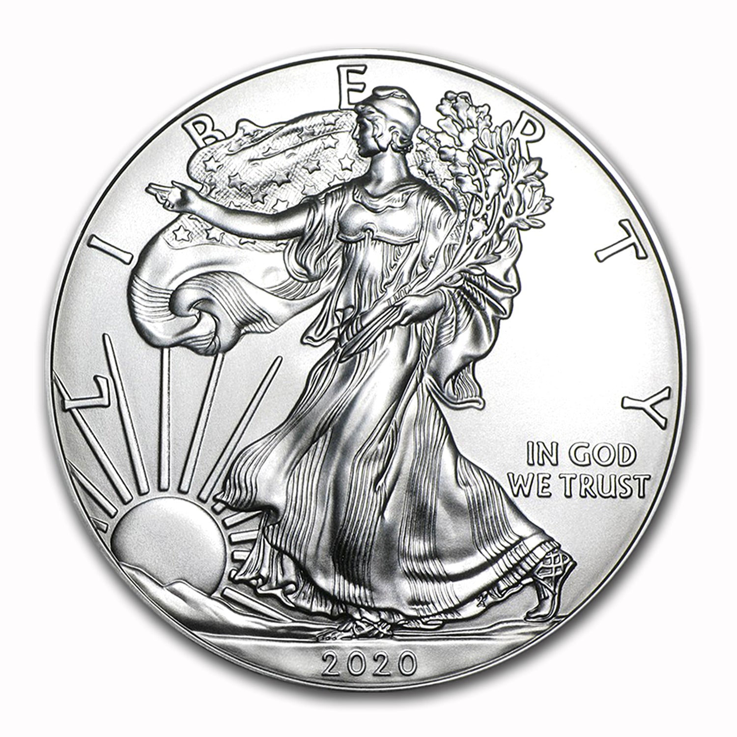 2020 $1 American Silver Eagle MS70 PCGS - First Strike