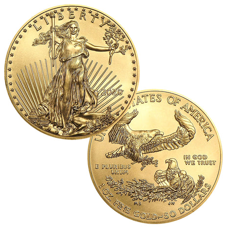 2020 $50 1 oz Gold American Eagle BU Brilliant Uncirculated