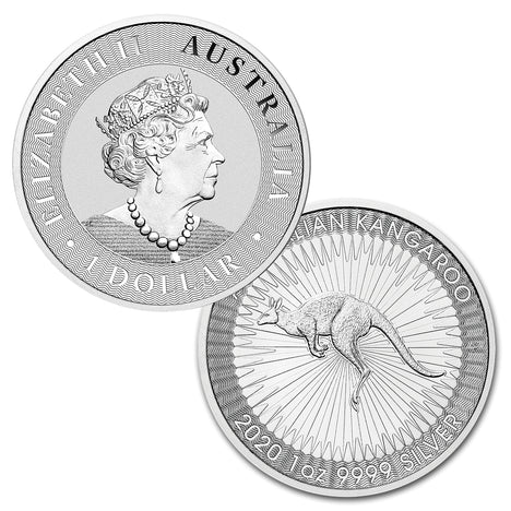 2020 1 oz .9999 Silver $1 Australian Kangaroo Brilliant Uncirculated BU