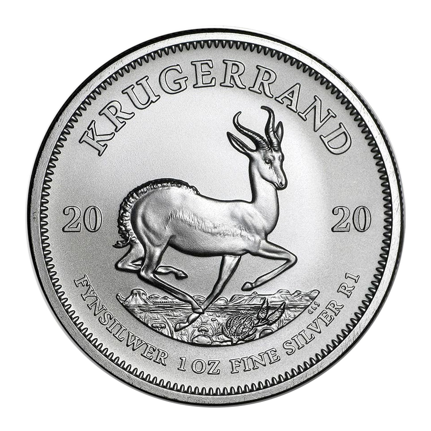 2020 South Africa .999 Silver Krugerrand 1 oz - 1 Rand