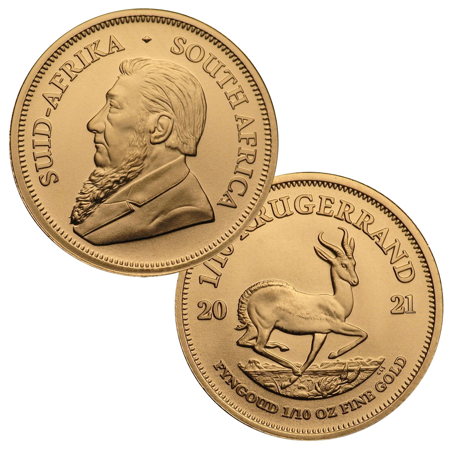 South Africa 2021 1/10 oz Gold Krugerrand
