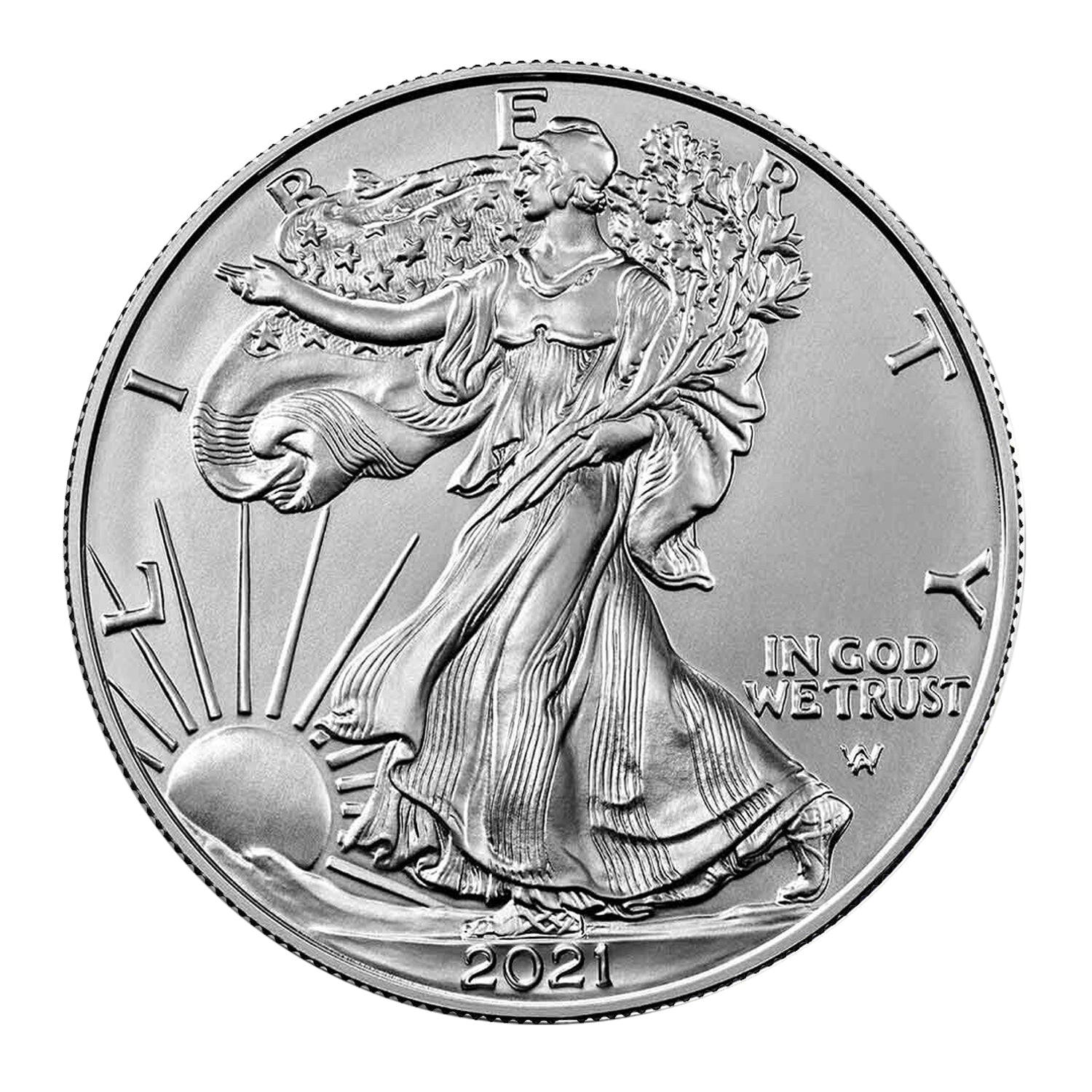 2021 $1 American Silver Eagle Brilliant Uncirculated Type 2