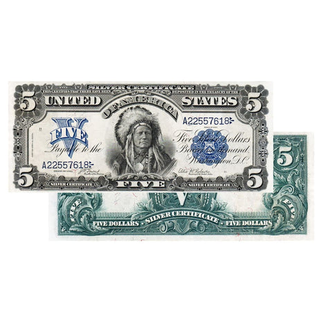 $5 - 1899 Indian Chief Large Silver Certificate - Uncirculated