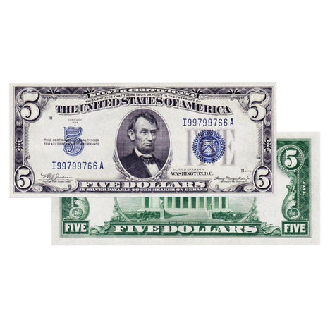 $5 - 1934 Blue Seal Silver Certificate - Uncirculated