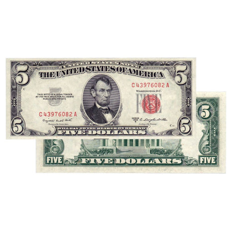 $5 - 1953 Red Seal FRN - Uncirculated
