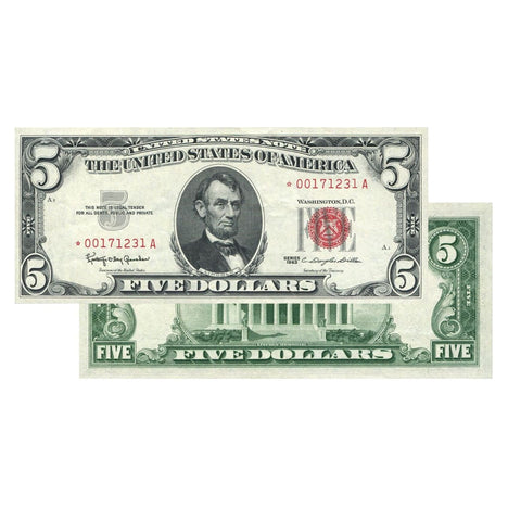 $5 - 1963 Red Seal FRN Star Note - Uncirculated