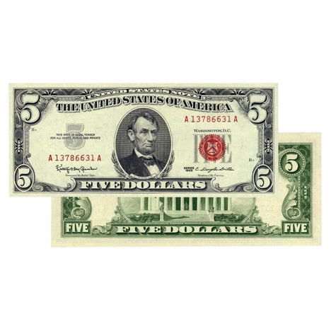 $5 - 1963 Red Seal FRN - Uncirculated