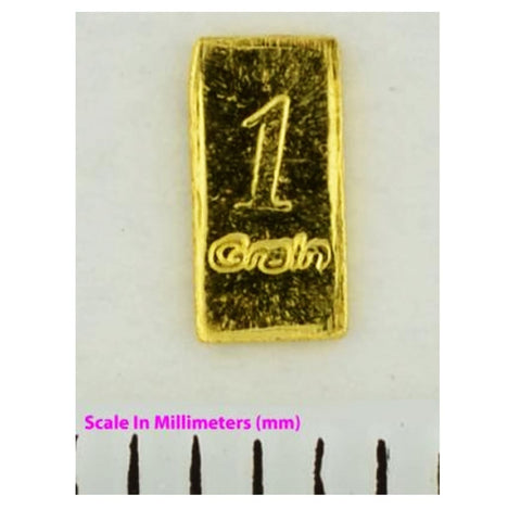 .999 Fine Gold One Grain Bar