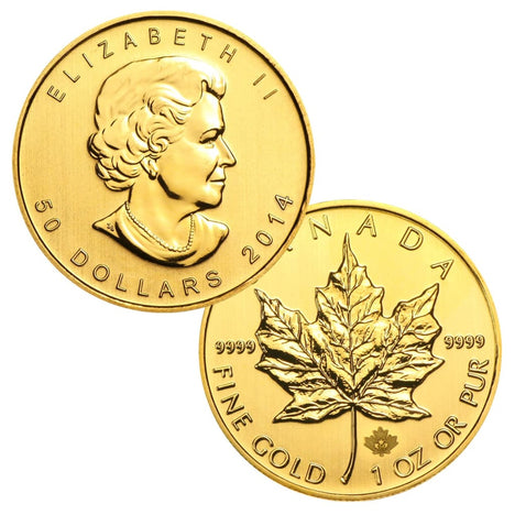 .9999 1 Ounce Gold Canadian Maple Leaf