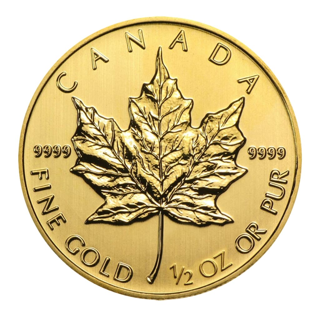 .9999 1/2 Ounce Gold Canadian Maple Leaf