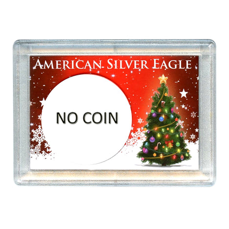 Silver American Eagle HEH Holder - Christmas Tree Design No Coin