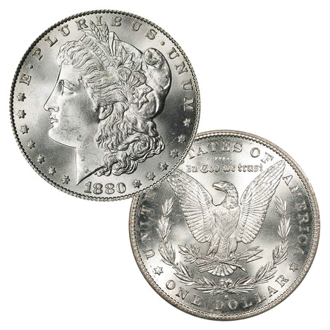1880 S Morgan Silver Dollar Brilliant Uncirculated