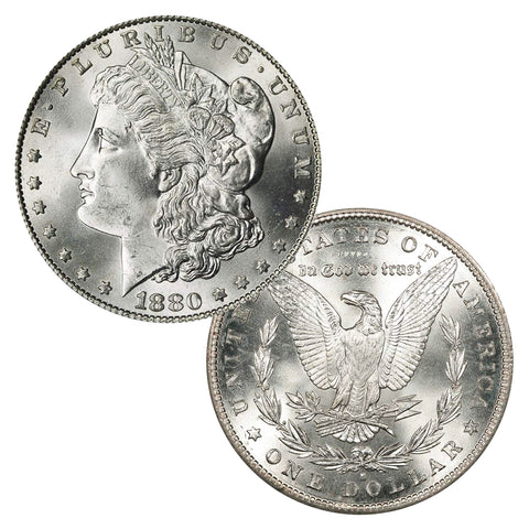 1880 S Morgan Silver Dollar Brilliant Uncirculated – Great