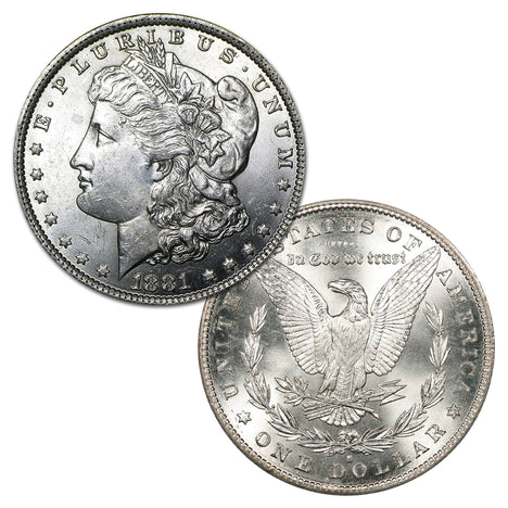 1881 S Morgan Silver Dollar Brilliant Uncirculated