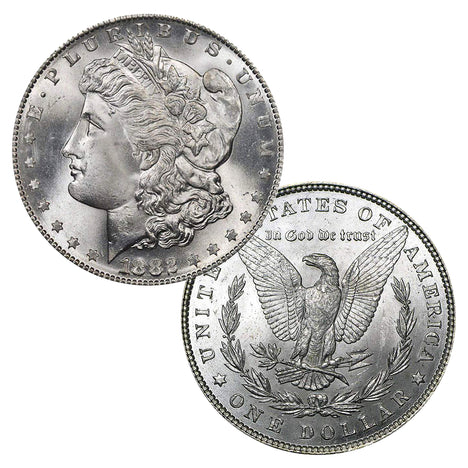 1882 P Morgan Silver Dollar Brilliant Uncirculated