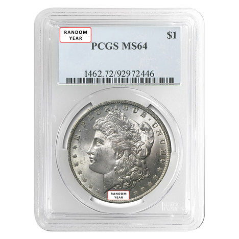 1878-1904 Morgan Dollar PCGS Graded MS-64