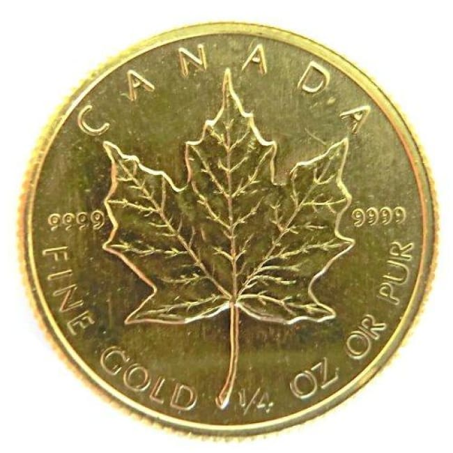 Canada (1/4 oz) Gold Maple Leafs - Random Year.