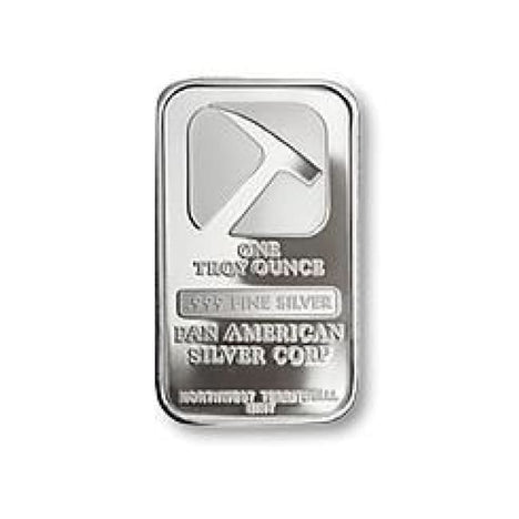 One Ounce .999 Fine Silver Bar - Pan American Silver