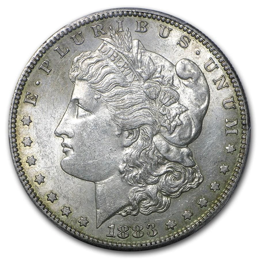 Pre-1921 90% Silver Morgan Dollar (1878-1904) About Uncirculated