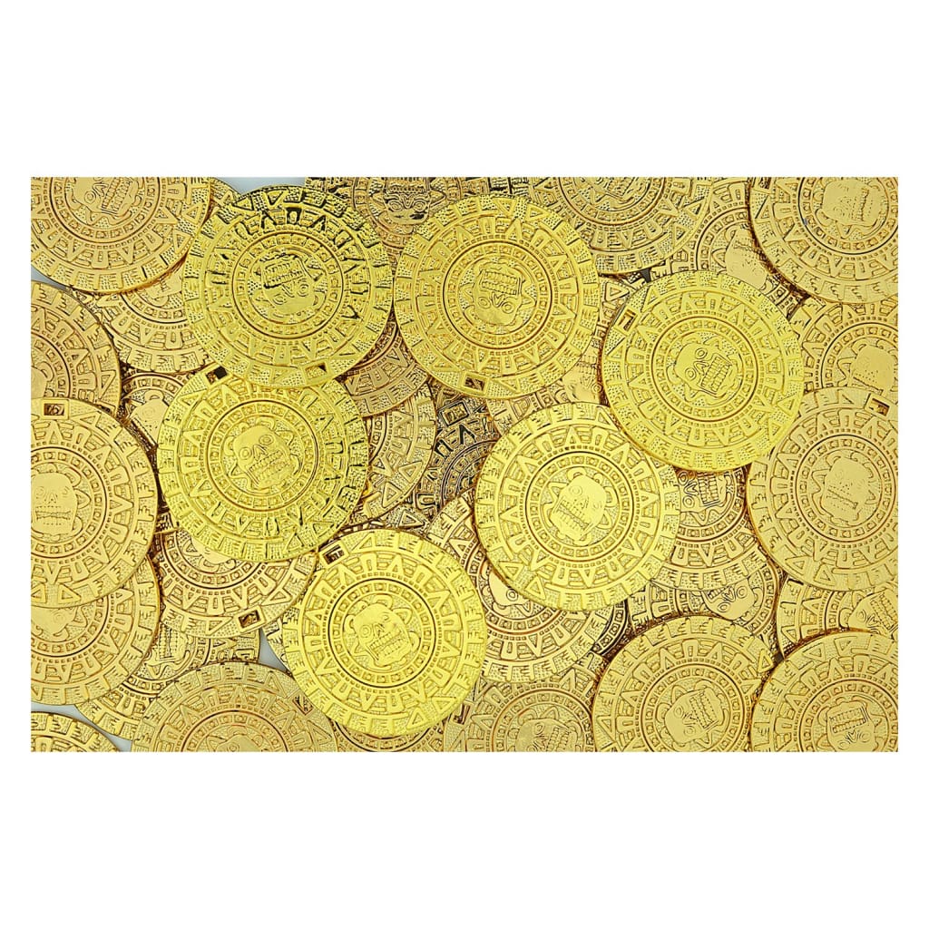 Shiny Gold Toy Metal Aztec Pirate Coins - You Choose The Quantity
