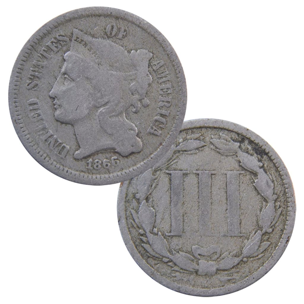 Three Cent Nickel 1865-1889 CULL Condition Random Date